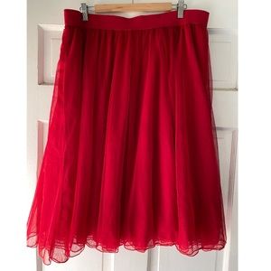 Red never worn torrid skirt